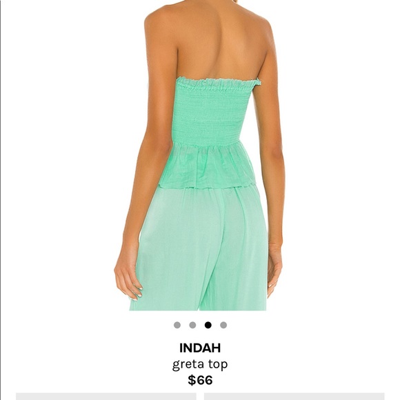 BNWT Indah Greta Strapless Top Mint sz Small - Picture 2 of 4